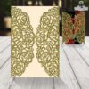 Invitación con corte laser tema floral