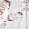 Pase de invitación de quinces con joyas
