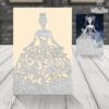 Invitación de corte laser con tema realeza para quinces