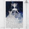 invitación con vestido de Quinces en corte laser