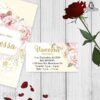 Recepción con pase de quinceañera con tema floral