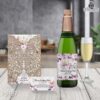 paquete completo de invitación diseño con mariposas