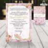 Reverso de invitación con sombrilla