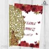 funda laser diseño con rosas y mariposas
