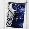 funda laser tipo tiara para invitación lunar