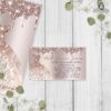 Recepción de invitación con escarcha para tus 15