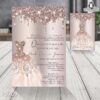 Reverso de invitación con escarcha