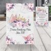 diseño con mariposas para invitación de 15