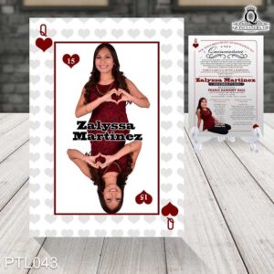 Invitaciones de 15 Años de Póker corazones PTL043