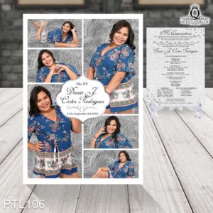 Invitaciones de 15 Años de Glamuroso damask PTL106