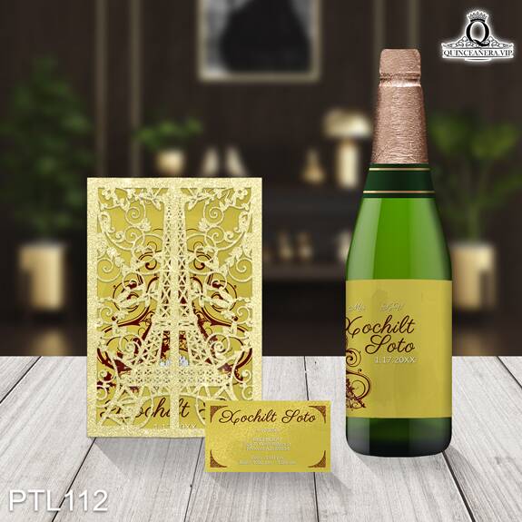 PTL112@ ¡Celebra a lo grande tu quinceañera con nuestras
invitaciones de 15 años Torre Eiffel y Diamantes en colores Dorado y Vino! Con un diseño chic y
brillante, estas invitaciones añaden un toque de elegancia parisina a tu celebración, asegurando
que sea inolvidable. Solo de Quinceañera VIP en InvitacionesModernas.com