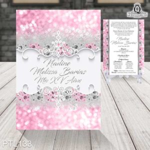 Invitaciones de 15 Años de Glamuroso dimantes PTL133