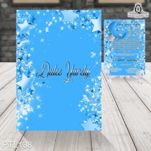 Invitaciones de 15 Años de Celestial estrellas PTL138