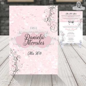 Invitaciones de 15 Años de Mariposas Emblemas PTL141