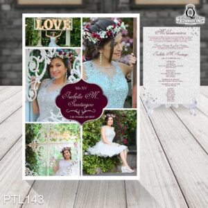 Invitaciones de 15 Años de Glamuroso diamantes PTL143