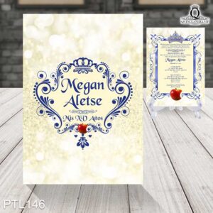Invitaciones de 15 Años de Realeza Coronas PTL146