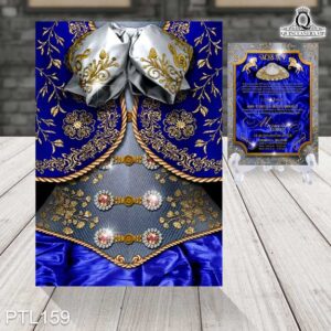 Invitaciones de 15 Años de Vestido Charro PTL159
