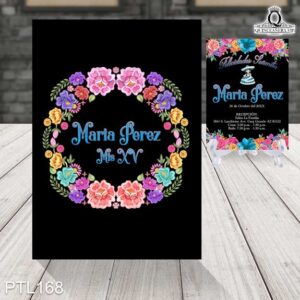 Invitaciones de 15 Años de Colores Fiesta Mexicana PTL168