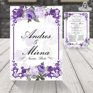 Invitaciones de 15 Años de Flores poenia PTL193