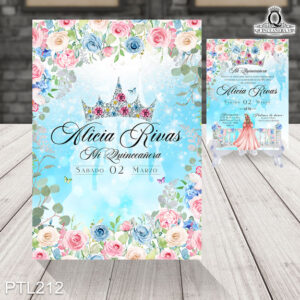 Invitaciones de 15 años de la Princesa Aurora - PTL212