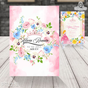 invitaciones de xv años de la bella durmiente